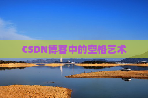 CSDN博客中的空格艺术